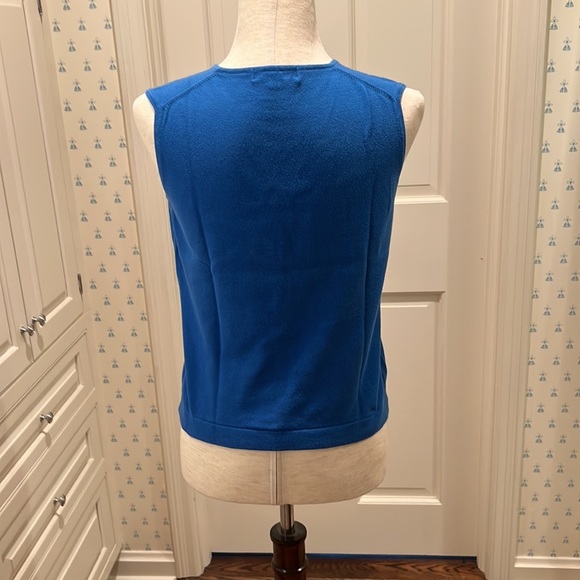 OCEAN BLUE 100% COTTON SWEATER SET BY TESS DESIGNS OF BERMUDA - Picture 4 of 4